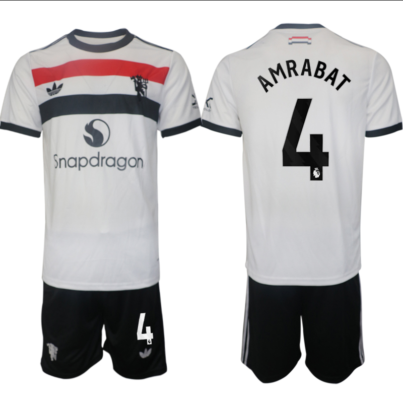 Men 2024-2025 Club Manchester United away white #4 Soccer Jersey->manchester united jersey->Soccer Club Jersey